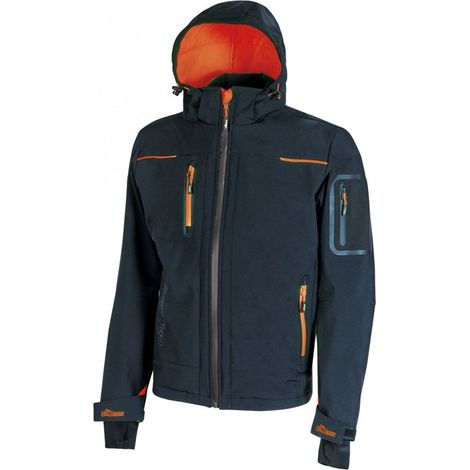 Veste de travail isolante softshell U-POWER SPACE Homme Bleu Marine S
