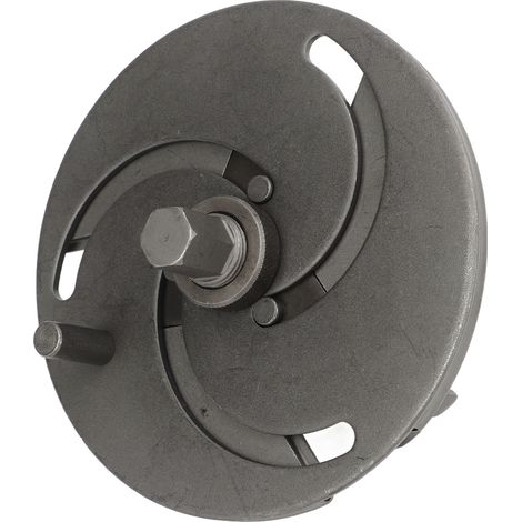 Kraftstoffpumpendeckelschlüssel aus Kohlenstoffstahl, 3-Backen, verstellbar von 89 bis 170 mm, Werkzeug zum Entfernen der Kraftstofftankabdeckung (1/5)