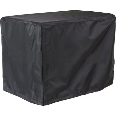 Telo di copertura per generatore, copertura protettiva per generatori, per uso esterno, rivestimento in PU impermeabile, 100 g, nero (1/5)