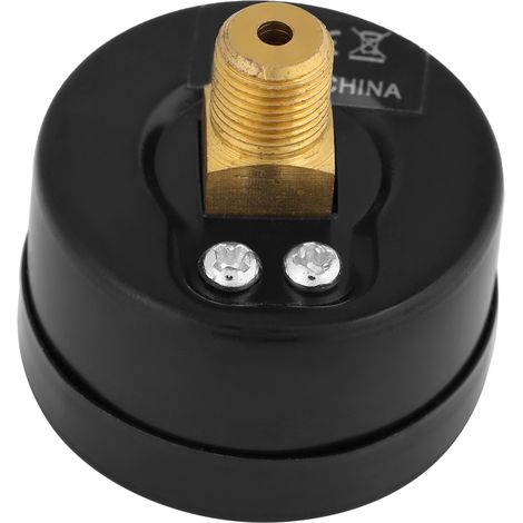 Mini-Manometer für Kraftstoff, Luft, Öl, Wasser, 0–160 psi/0–10 bar, 1/8"-NPT-Gewinde (1/5)