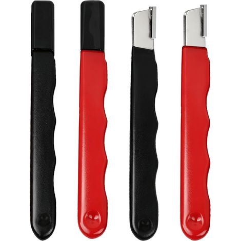 4PCS Aiguiseur d'Outils de Jardin, Affuteur Secateur et Couteaux, Pierre de Carbure Portable pour Cisaille, Hache, Ciseaux, Affûteur de Cisaillement et Aiguiseur Secateur (1/5)
