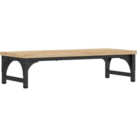Mesa de monitor para oficina Sonoma 55 x 23 x 14 cm madera de ingeniería marrón 020044999