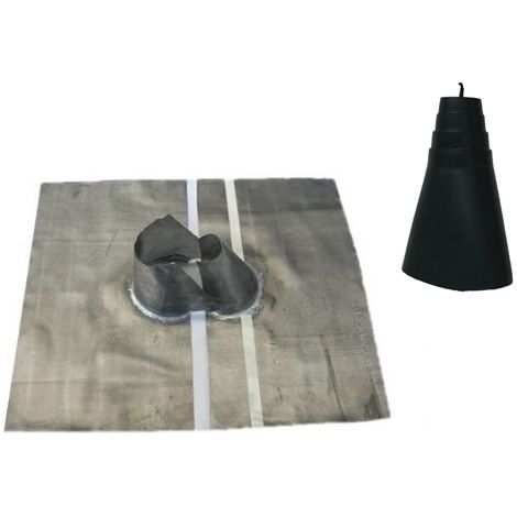 AEV Tegola in piombo-piombo 50X60 cm aperta componibile + cappuccio