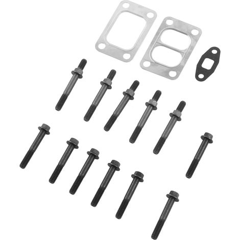 12 pièces Joint de montage de turbocompresseur en alliage métallique avec boulons et goujons de remplacement pour Dodge Ram 5.9 6.7 pour Cummins (1/5)