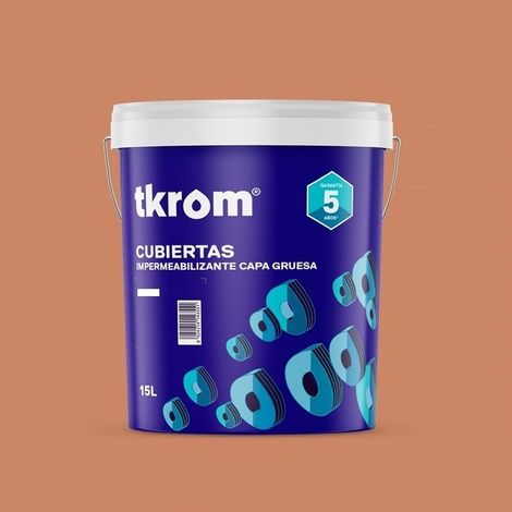 Impermeabilizante Antigoteras Tkrom rojo teja 4 Lt