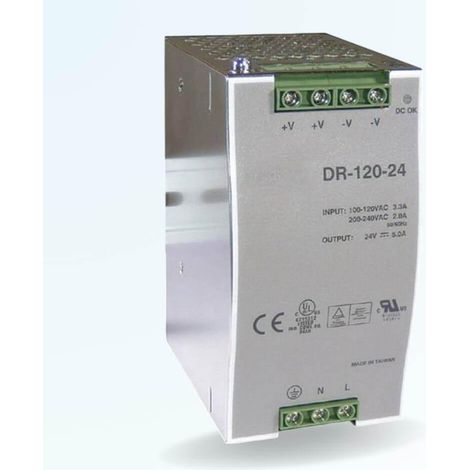 Bloc alimentation 24V - 5A -  DR-120-24