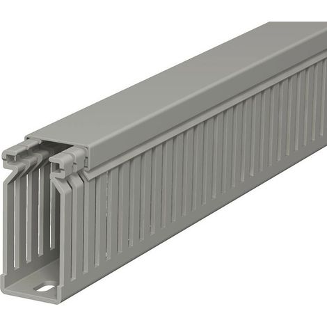 OBO Bettermann Canal de cableado 60x25x2000 Cloruro de polivinilo gris piedra RAL 7030, 6178028