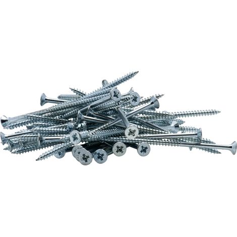 Vis à bois tête fraisée PZ zinguée Viswood filet partiel 6x120 mm (x50 vis)