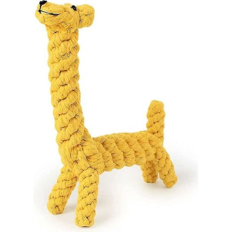 Jouets à mâcher pour chiots, jouet interactif pour chien, jouets à mâcher pour animaux de compagnie, pour chiens de petite/moyenne taille (girafe) (1/5)