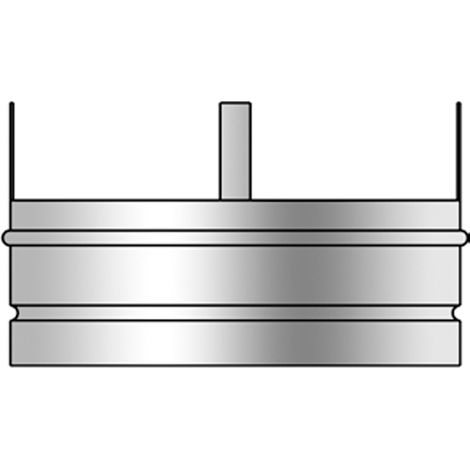 Manguito con 3 patas TUB-COLL para tubos flexibles  Ø125  Ø125 (1/2)