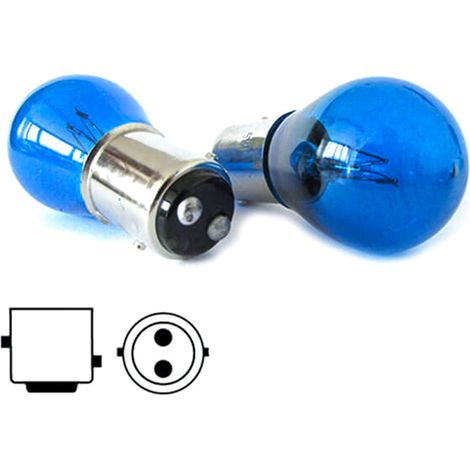 Coppia lampade alogene P21/5W 12V BAY15D bianco 4200K no errore stop posizione (1/2)