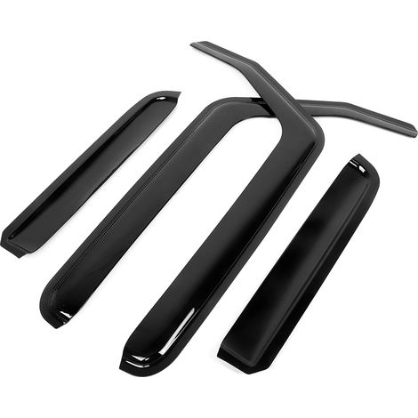 Déflecteurs de pluie et de soleil pour vitres de Jeep Wrangler JK 06-17 4 portes (1/5)