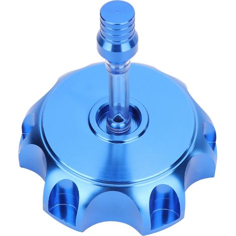 Blauer CNC-gefräster Aluminium-Kraftstofftankdeckel für 50-160 cm³ Motocross-Motorräder