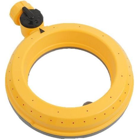 Set of 2 ring-based lawn sprinklers for small and medium-sized areas, 360-degree circular sprinkler with gentle water flow, suitable for watering lawns and gardens (1/5)