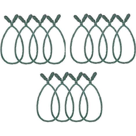 Lot de 12 attaches réutilisables et flexibles pour guirlande de Noël, 50 cm (20 pouces) – idéales pour guirlandes, couronnes et rampes d'escalier (1/5)
