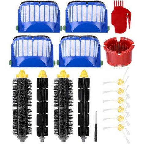 17 Pieces Replacement Accessory Kit for iRobot Roomba 600 605 615 616 620 621 630 635 650 652 660 665 680 690 695 Series, Brushes and Filters for Robot Vacuum Cleaner. (1/5)