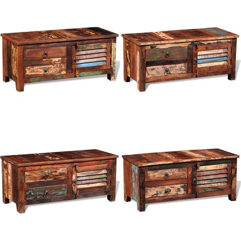Buffet de téléviseur Bois massif de récupération - Meuble Tv - Buffet Tv - Meuble Ancien - Meubles Rustiques - Décoration Intérieure - Home & Living (1/5)