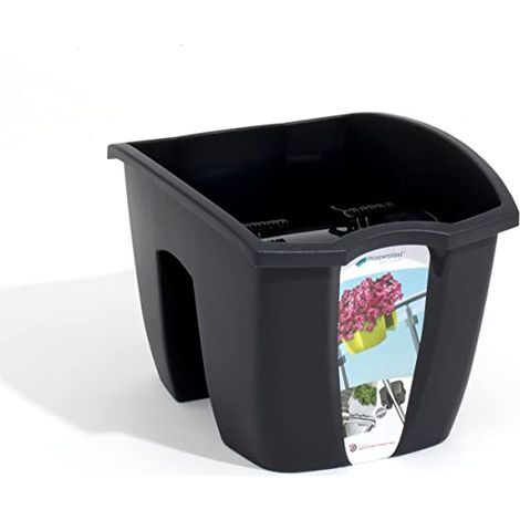 Vaso da fiori da ringhiera CROWN DCRO240 Antracite (1/4)