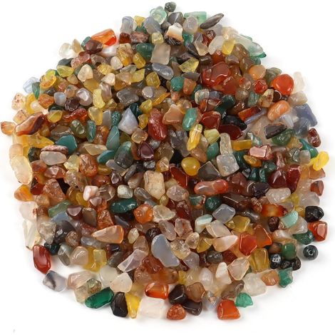Galets Décoratifs - 200g - Verre - 4-6mm - Pour Aquarium Et Jardin - Multicolore (1/5)