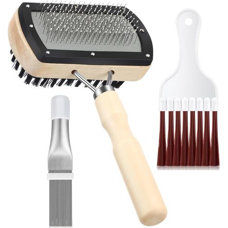 Lot de 3 brosses de nettoyage pour réfrigérateur, brosse de nettoyage pour réfrigérateur, kit de nettoyage de bobine de climatiseur, kit de brosse pour condensateur, ordinateur (1/5)