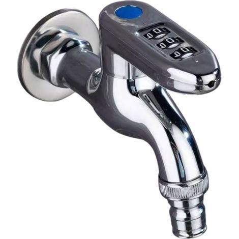 Robinet Extérieur à Code Antivol - Sécurisez Votre Eau avec un Robinet en Alliage de Zinc