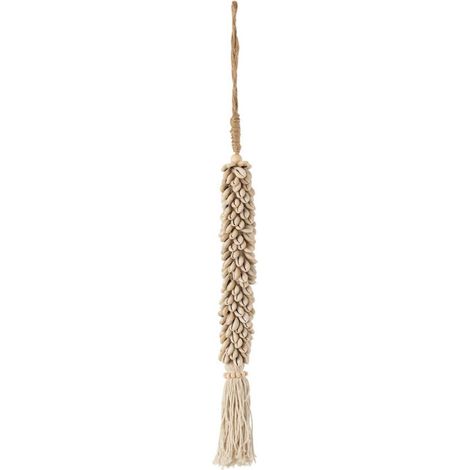 Suspension en Corde "Coquillages" 66cm Naturel
