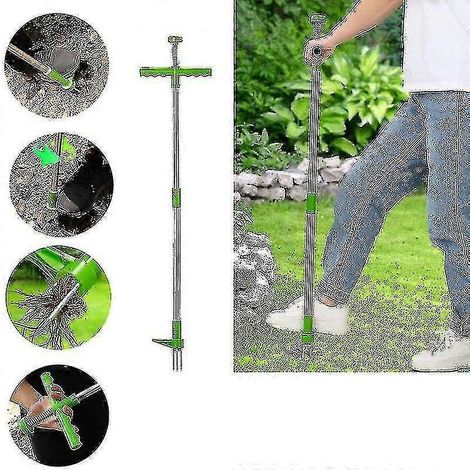 Unkrautstecher, Unkrautentferner, Dreh- und Ziehwerkzeug für Garten, Rasen und Wurzeln (1/3)