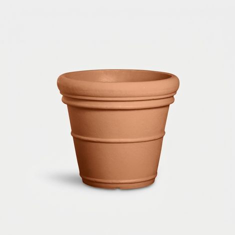 Pot de fleurs d'extérieur en polyéthylène Neoclassic Piccolo - Rouge (1/3)