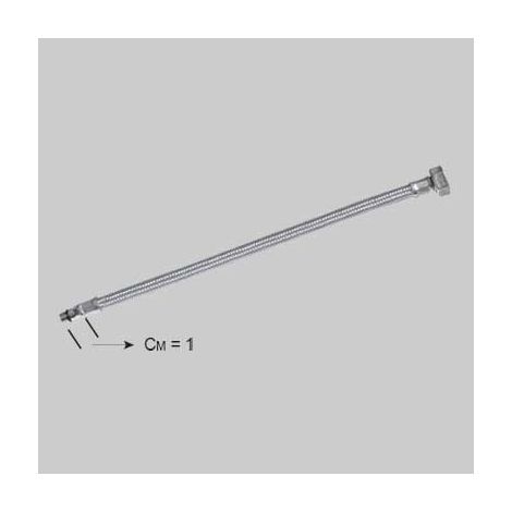FLESSIBILE INOX PER MONOCOMANDO CORTO - F 1/2 x M 12 cm 35