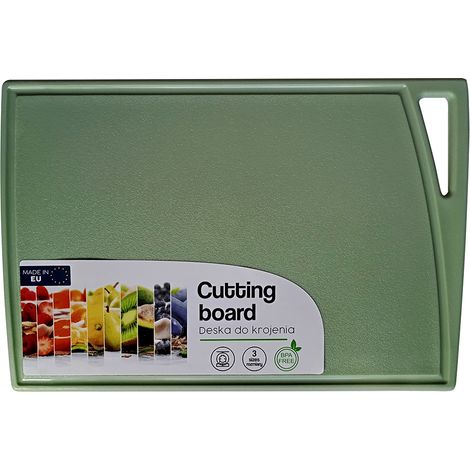TAGLIERE IN PLASTICA FRESH 24,5X16CM VERDE - BEN
