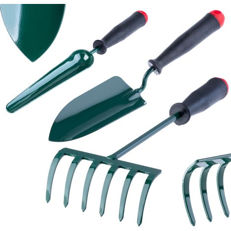 KADAX Gartenwerkzeugset, Mini-Gartengeräte, 3-teiliges Set Ver. B