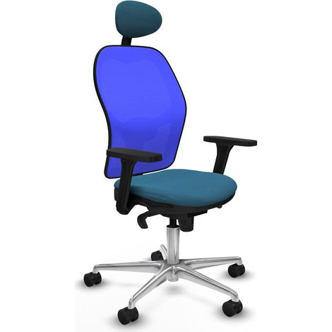 Sedia da Ufficio Piqueras y Crespo 3D086N1 Azzurro Verde petrolio (1/5)