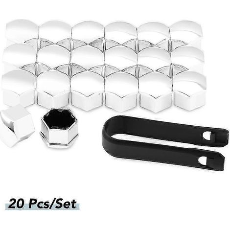20 cache-écrous de roue pour Peugeot 208, 308, 508, 3008, 5008, Citroën C4, DS3, DS5 et DS6 (1/5)