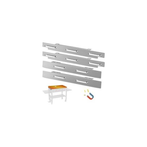 Paravento per piastra Blackstone da 22 pollici, accessori per barbecue da esterno Blackstone, paravento magnetico in acciaio inox, compatibile con vassoio raccogli-grasso posteriore.