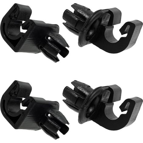 4 clips de soporte para barra de capó, compatibles con Citroën Peugeot 208, 2008, 301, 308, C3, C4 - OEM 792843