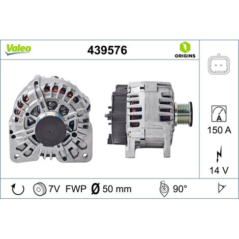 Alternateur Valeo 439576 NISSAN 1204193 2310000Q0J 231001202R 4431340 7711368437