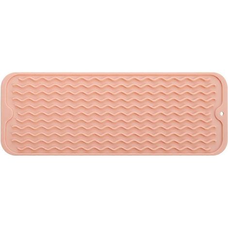 Dish Drying tapis pour Multiple Usage silicone tapis pour cuisine rose B (1/5)