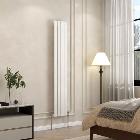 AVER-GROWTH Flat Panel Single Designer Radiator Central Heating Rads 1600x272mm White (1/5)