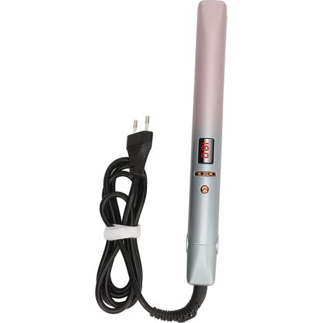 Piastra e arricciacapelli con riscaldamento rapido in 10 secondi, forma curva 3D, spina UE 110-240 V (1/5)