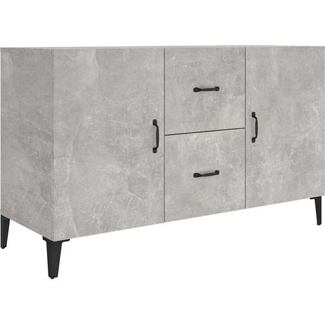 Maison Exclusive - Credenza Grigio Cemento 100x36x60 cm in Legno Multistrato (1/5)