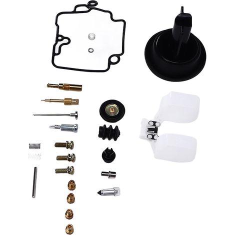 Kit de reconstrucción de carburador de 25 piezas con boquilla de aguja de surtidor de repuesto para KT CVK24 con bomba de aceleración (1/4)