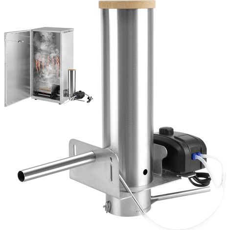 Générateur de Fumée Froide en Acier Inoxydable avec Pompe, Fumoir en Acier Inoxydable avec Pompe, Fumoir A Froid Générateur de fumée pour Fumer la Viande Froide ou Chaude, Poisson (1/5)