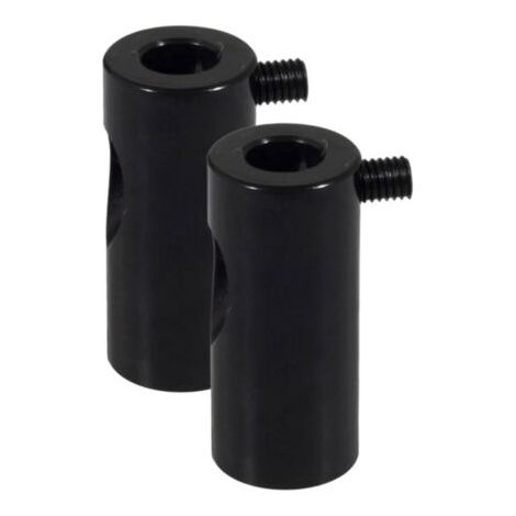 QORVA-Pack de 2 Crochets de Plafond Décentralisateurs Noirs  Déplace Lumière Lampes  Support Décoratif  Décentralisateur pour Lampes Murales ou de Plafond