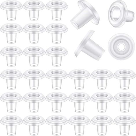 Lot de 50 Bouchons de Rail Inférieur pour Stores Verticaux, Plastique Transparent, Résistants à L’Usure, Maison et Autres Espaces (1/5)