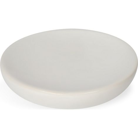 Porte-savonsavon à poser blanc perlé en céramique mod. Clizia (1/3)