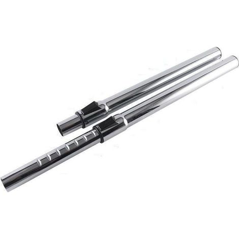 Raccord de rallonge en acier inoxydable haute performance pour aspirateurs et tuyau de remplacement compatible, calibre 32, rétractable, longueur totale 470 mm (1/2)