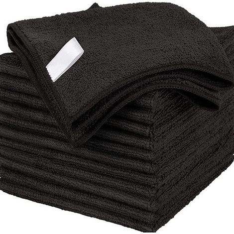 Chiffons en microfibre pour le nettoyage, chiffons très absorbants à séchage rapide pour la cuisine et l'entretien de la voiture, chiffons réutilisables ultra-épais non pelucheux et sans traces (1/5)