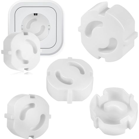 Paquete de 25 protectores de enchufes para bebés - Enchufes de seguridad para niños - Protector de enchufes - Toma de corriente - Seguridad infantil - Seguridad para bebés - Toma de corriente (1/5)
