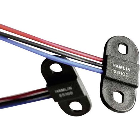 Hamlin Capteur à effet Hall 55100-3H-02-A 3.8 - 24 V/DC Plage de mesure: 0 - 18 mm câble extrémités ouvertes S72833