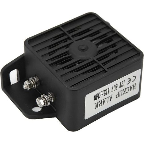 1. Alarme de recul universelle pour voiture, avertisseur sonore puissant DC 12V-80V, bip de marche arrière pour véhicule, sécurité auto. (1/4)